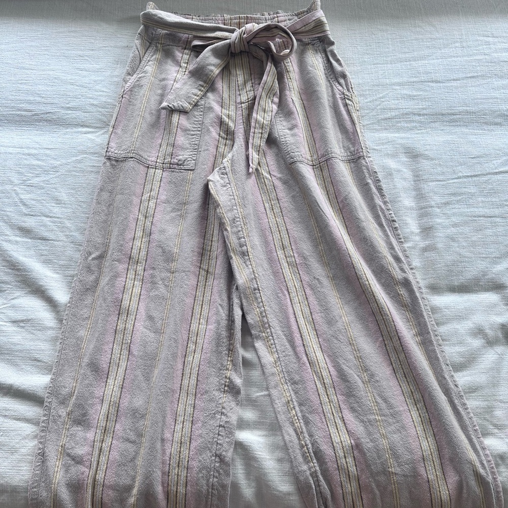 American Eagle linen wide leg pants